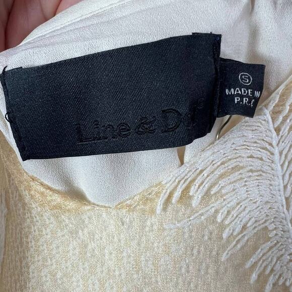 Revolve Line & Dot  Feather Overlay Maxi Dress Size S NEW - Picture 8 of 8